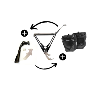 Portabultos ElBurro rack + Alforjas + Patadecabra